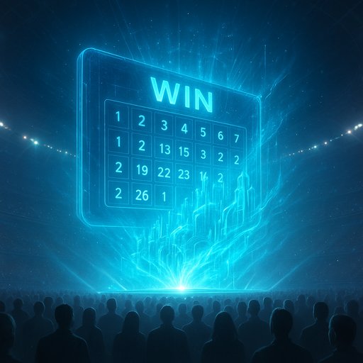 CV444 Win পুরস্কার বোর্ডে সংখ্যা দেখাচ্ছে